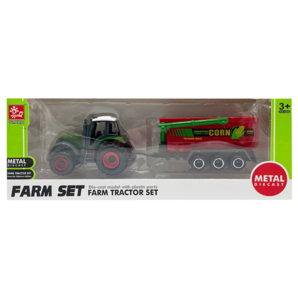 Дитячий трактор з причепом "Farm Set" SQ82002-1B(Green-Red)