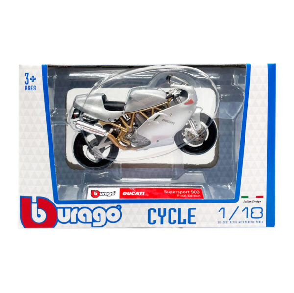 Дитяча модель Мотоцикла "Ducati SuperSport 900" Bburago 18-51030-14 масштаб 1:18