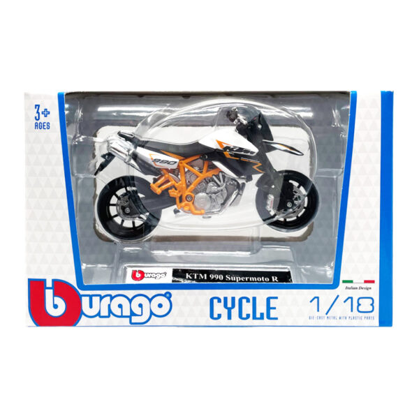 Дитяча модель Мотоцикла "KTM 990" Bburago 18-51030-18 масштаб 1:18