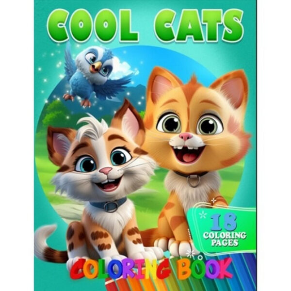 Розмальовка для дітей Cool Cats А05122407 формат А4