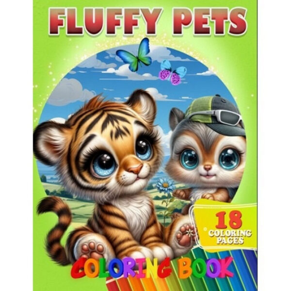 Розмальовка для дітей Fluffy Pets А05122410 формат А4