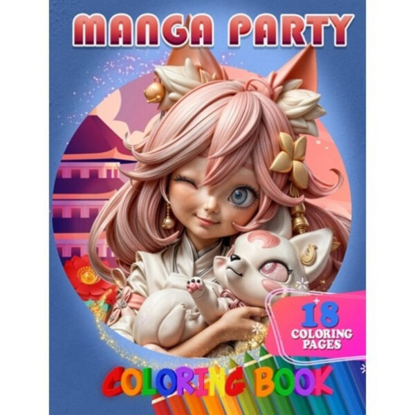 Розмальовка для дітей Manga Party А05122412 формат А4