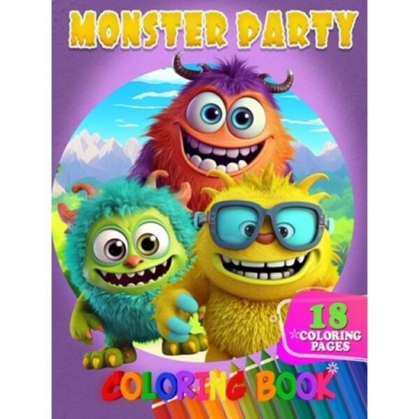 Розмальовка для дітей Monster Party А05122406 формат А4