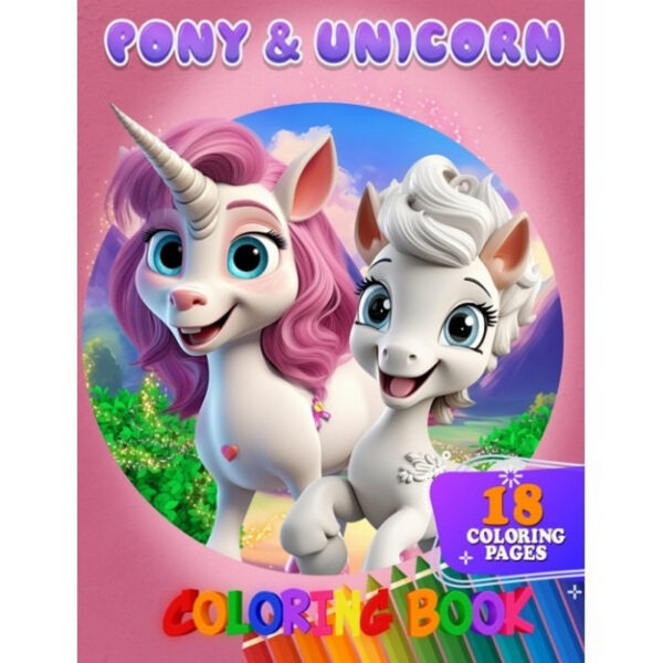 Розмальовка для дітей Pony&Unicorn А05122401 формат А4